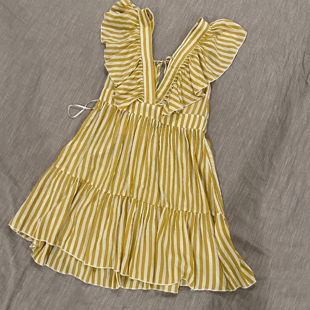 Plunging mini dress